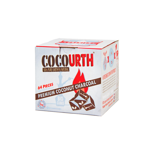 Cocourth Organic Hookah Charcoal Big Cubes 64pcs - Lavoo